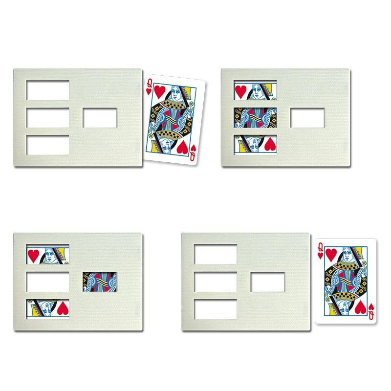Zig Zag Card Bicycle - La carte coupée en trois