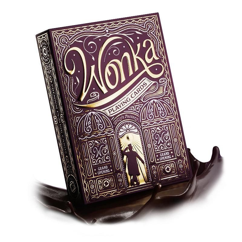 Jeu de cartes collector Willy Wonka - Design chocolaté