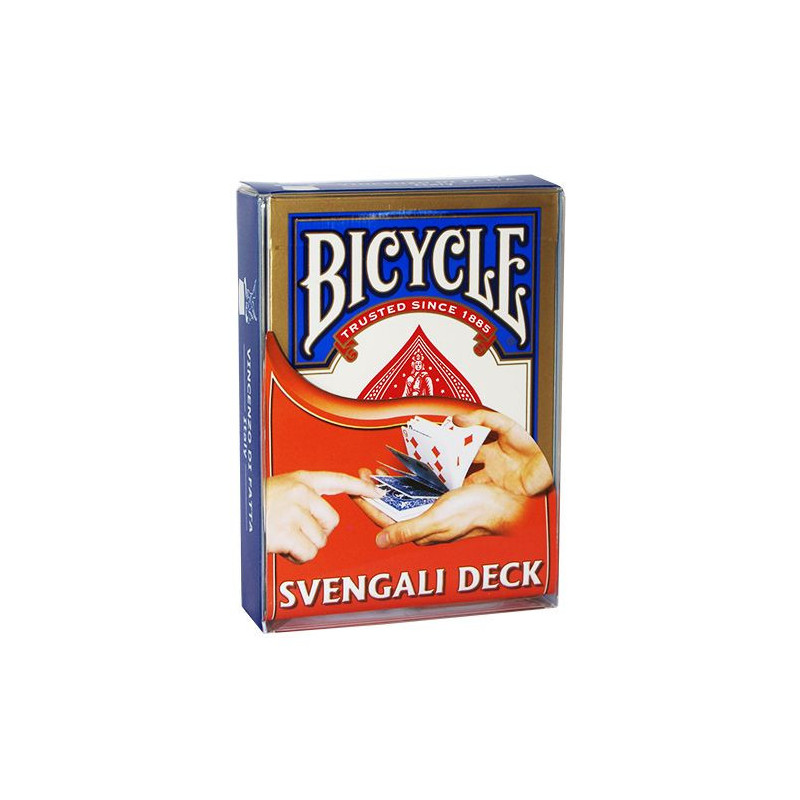 Bicycle - Svengali Deck - Blue back, jeu de cartes truqué bleu