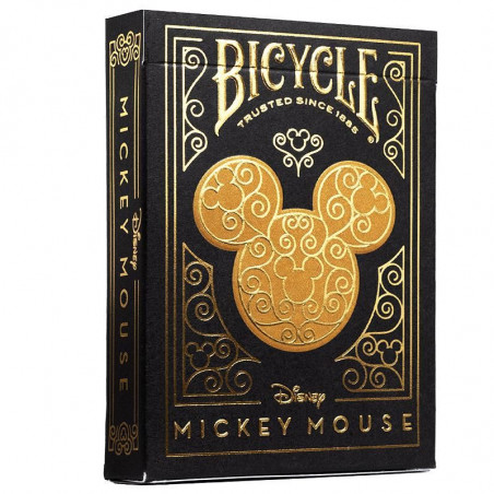 jeu de carte bicycle noir et or