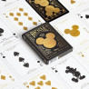 jeu de carte bicycle noir et or