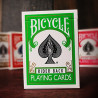 Bicycle carte jeu vert claire, dos vert clair pour routines de cartes