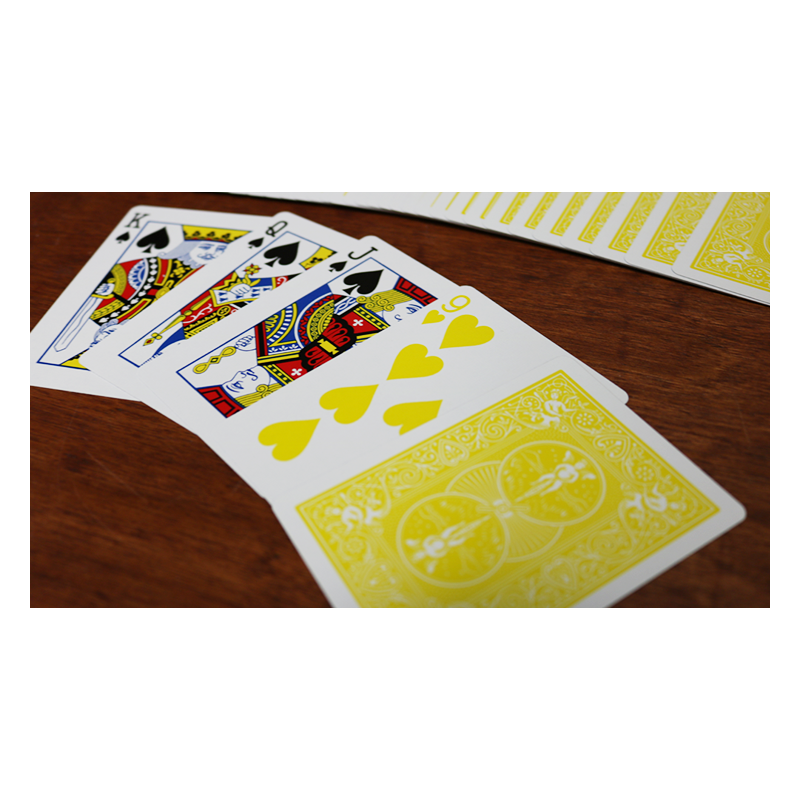 Jeu de cartes Bicycle Yellow Rider Back