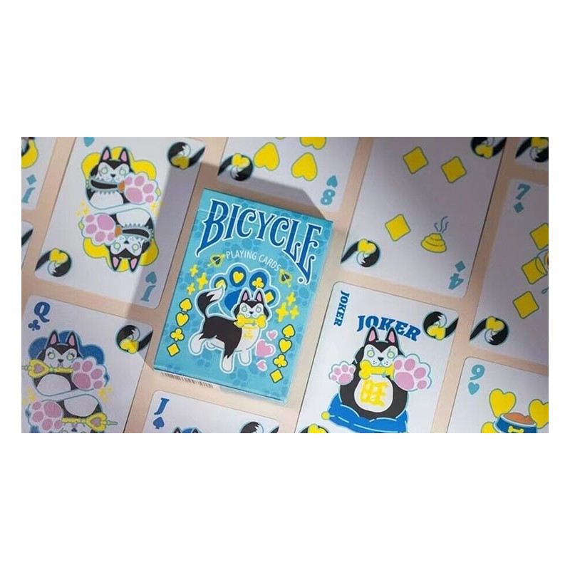 Bicycle dog (blue) Playing Cards