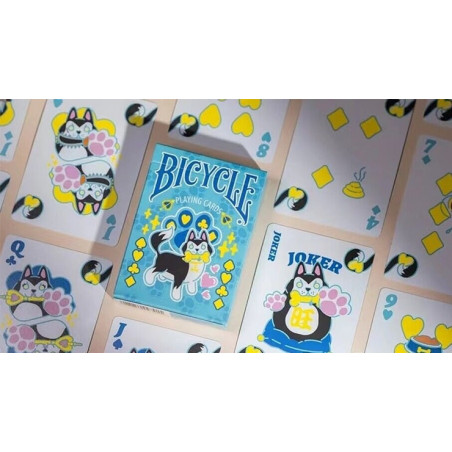 Bicycle dog (blue) Playing Cards