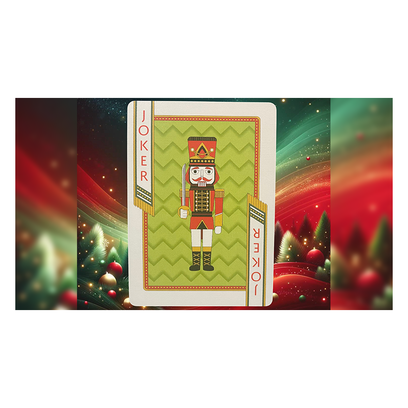 Dos de cartes festif Nutcracker Green
