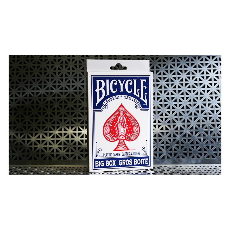 Carte Bicycle Jumbo Big boite bleu, cartes géantes pour salon et scène
