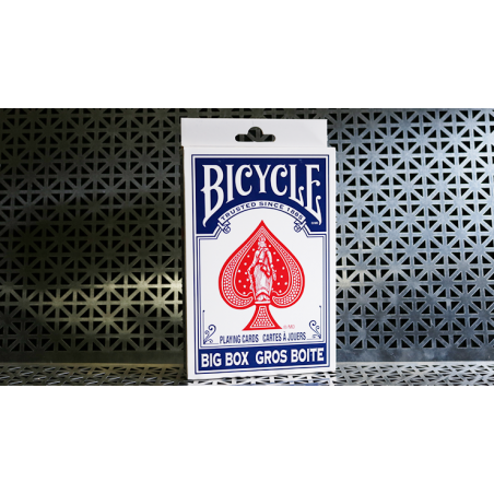 Carte Bicycle Jumbo Big boite bleu, cartes géantes pour salon et scène
