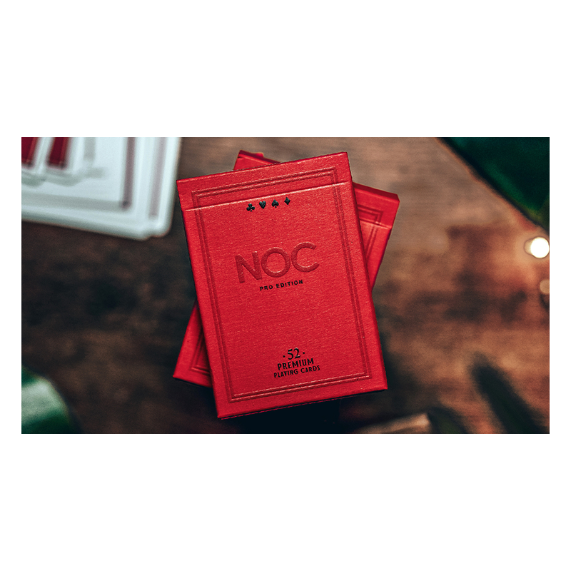 NOC Pro 2021 Burgundy Red Playing Cards