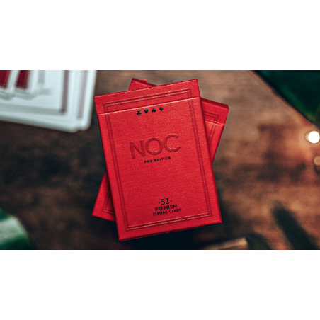 NOC Pro 2021 Burgundy Red Playing Cards