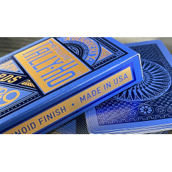 Tally Ho Blue (Circle) MetalLuxe Playing Cards
