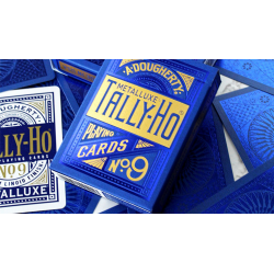 Tally Ho Blue (Circle) MetalLuxe Playing Cards