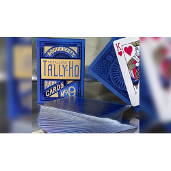 Tally Ho Blue (Circle) MetalLuxe Playing Cards