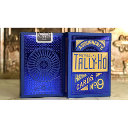 Tally Ho Blue (Circle) MetalLuxe Playing Cards