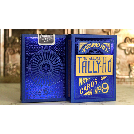 Tally Ho Blue (Circle) MetalLuxe Playing Cards