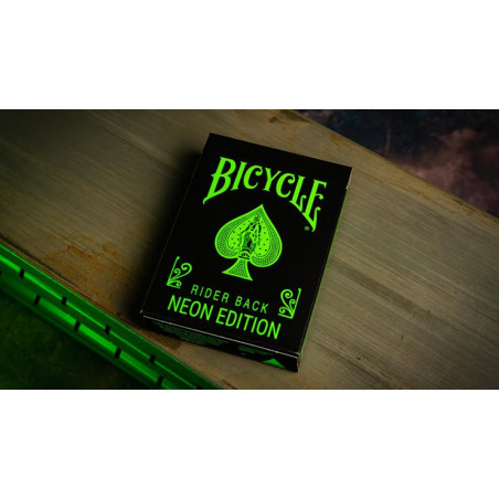 Bicycle Neon Rider Back Green-Glo Deck Playing Cards