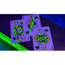 Bicycle Neon Rider Back Green-Glo Deck Playing Cards