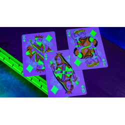 Bicycle Neon Rider Back Green-Glo Deck Playing Cards