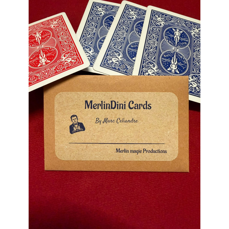 MerlinDini Cards by Marc Celiandre, visuel principal du jeu