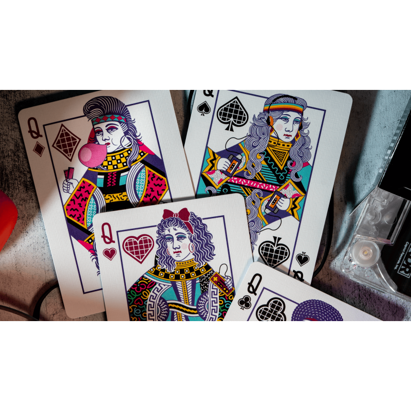 Étui coloré 80s Playing Cards