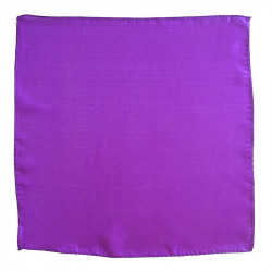 Foulard en soie violet 90x90 cm pour la scène