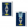Vintage Chicken Nugget - navy, jeu de cartes bleu marine