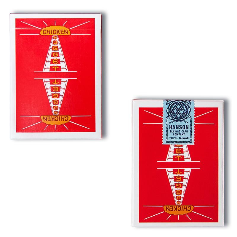 Vintage Chicken Nugget - red, jeu de cartes version rouge