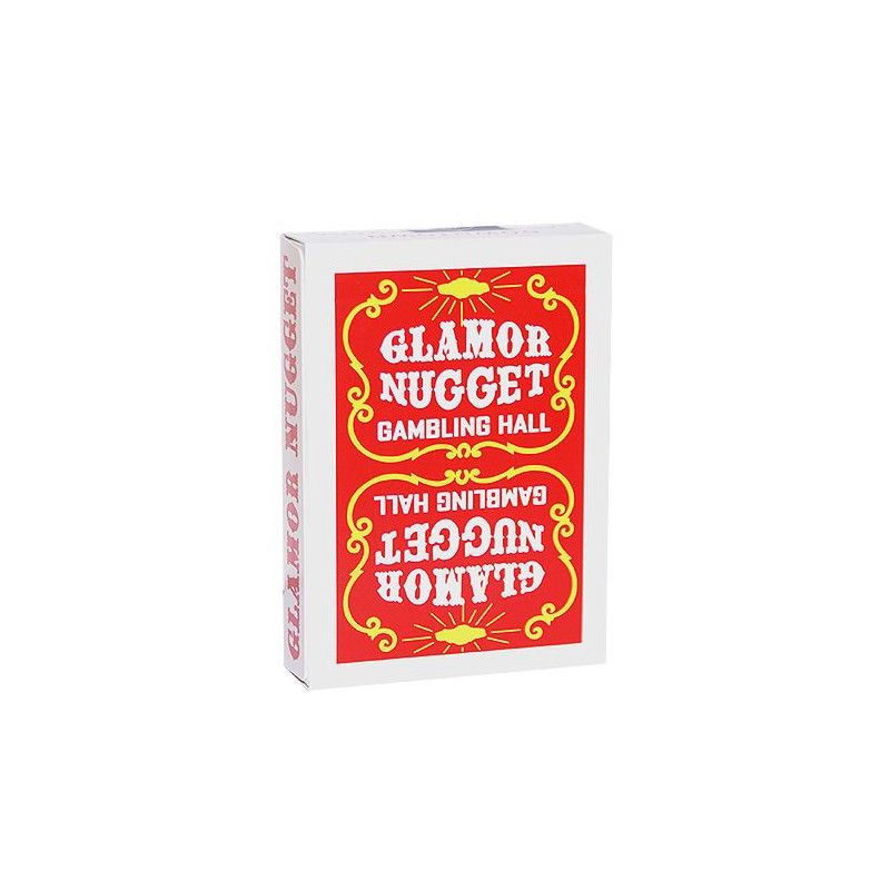 Glamor Nugget - Red, jeu de cartes rouge au style casino