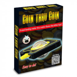 Coin Thru Coin - Pièce de 2 Euro traversant une autre