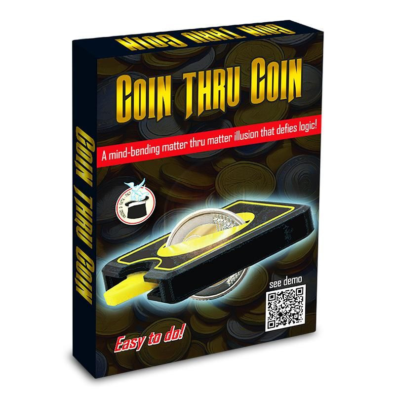 Coin Thru Coin - Pièce de 2 Euro traversant une autre