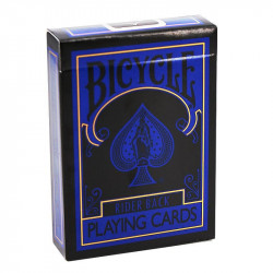 Faces de cartes Bicycle Reverse Blue & Black
