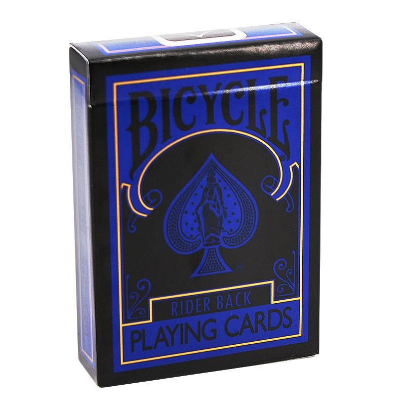 Faces de cartes Bicycle Reverse Blue & Black