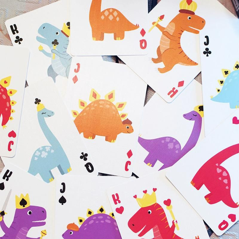 Jeu de cartes éducatif et ludique Bicycle Dinosaurs
