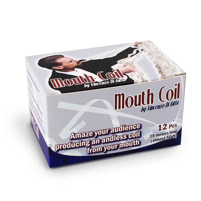 Mouth coils, rubans de papier multicolores pour magie de scène