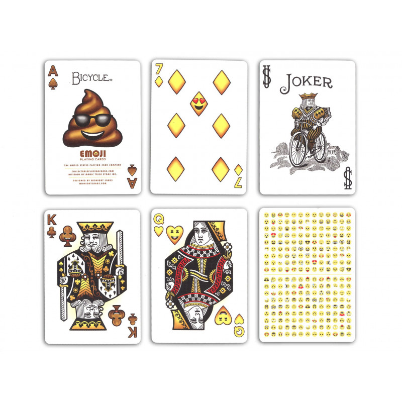 Jeu de cartes Bicycle Emoji - Design fun et moderne
