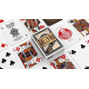 Cartes Tally Ho 140ème Anniversaire Metaluxe, dos Circle Back bleu