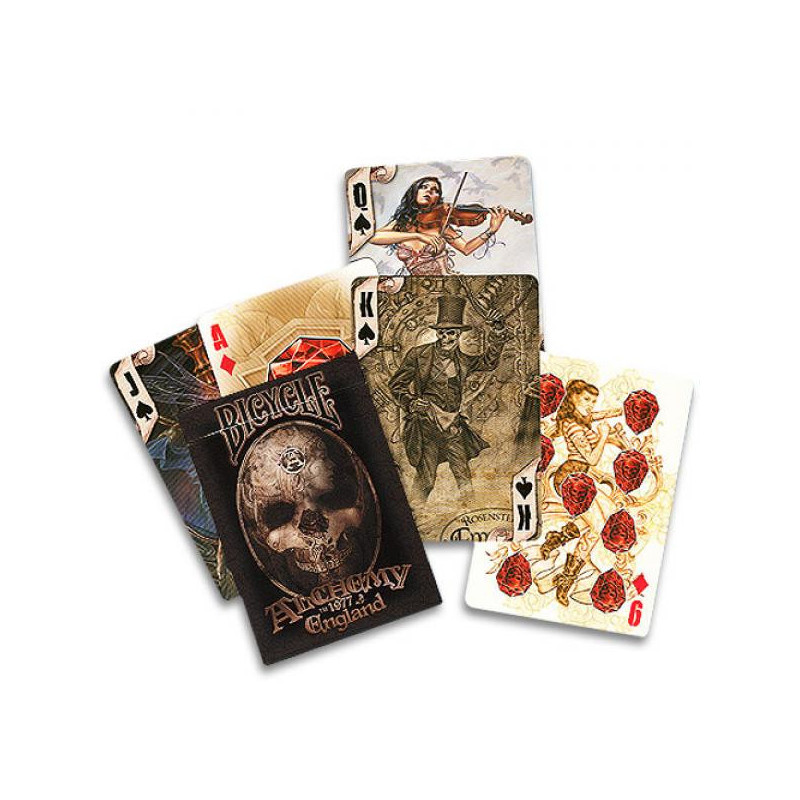 Jeu de cartes Bicycle Alchemy 1977 England - Style Gothique