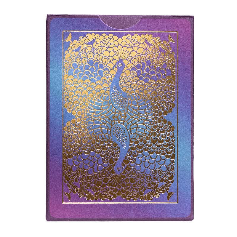 Cartes à jouer élégantes Purple Peacock par Bicycle