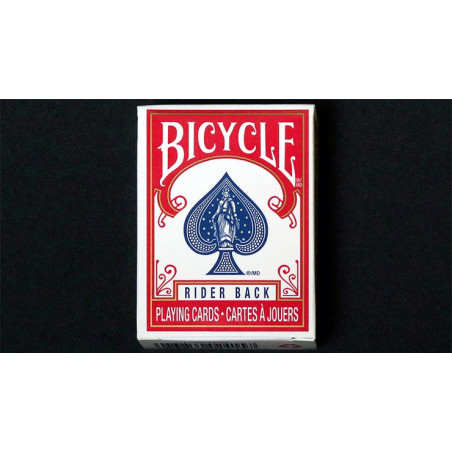 Mini Bicycle Cards Red, jeu de cartes rouge en format réduit