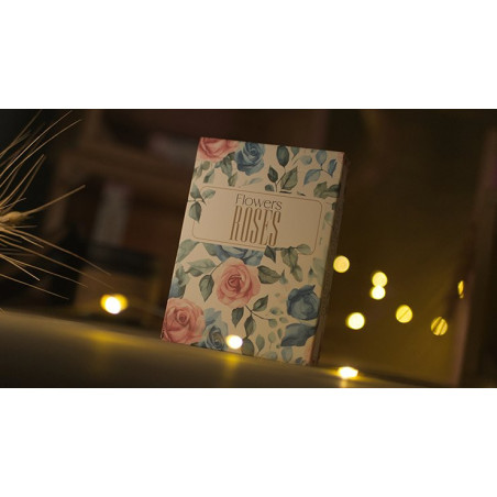 Flower Deck Roses Playing Cards, jeu de cartes au design floral élégant
