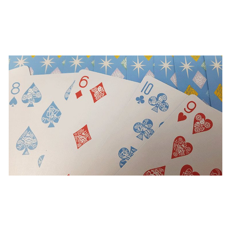 Dos de cartes orné de motifs printaniers classiques