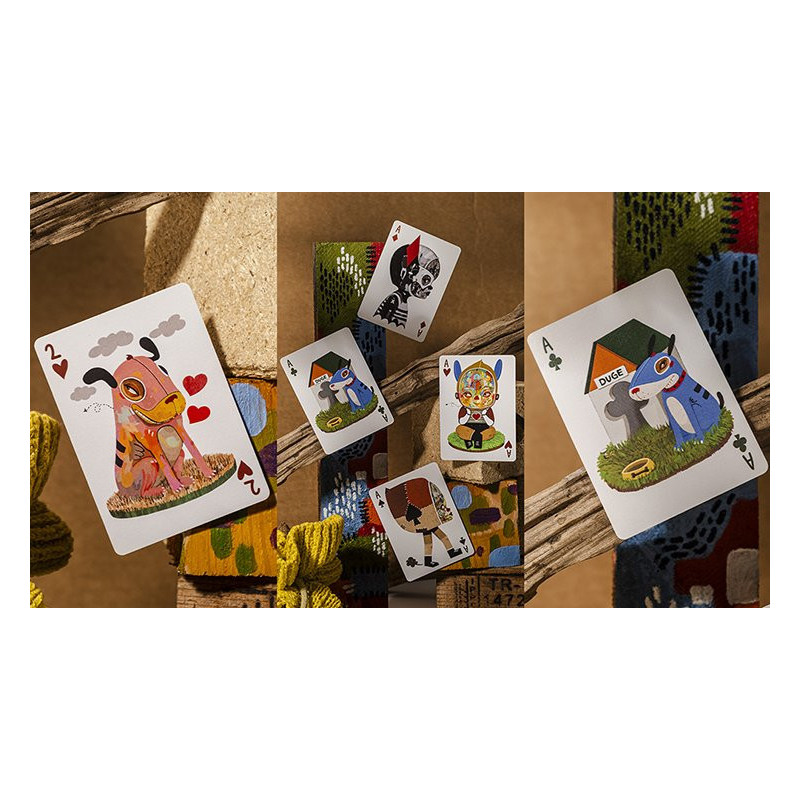 Design coloré et personnages Muscle Land