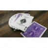Bicycle Purple Playing Cards by US Playing Card Co, dos violet intense