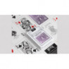 Bicycle Prototype Purple MetalLuxe Playing Cards by USPCC, dos violet métallisé