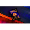 Bicycle Neon Solar-Orange Rider Back Playing Cards, orange fluo vibrant