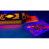 Bicycle Neon Solar-Orange Rider Back Playing Cards, faces adaptées au thème
