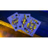 Bicycle Neon Rider Back Yellow-Starburst Deck Playing Cards, design moderne
