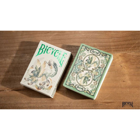 Bicycle Mascot White Marsh Playing Cards, style doux et épuré