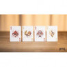 Bicycle Mascot Roc Playing Cards, dos graphique bleu et or