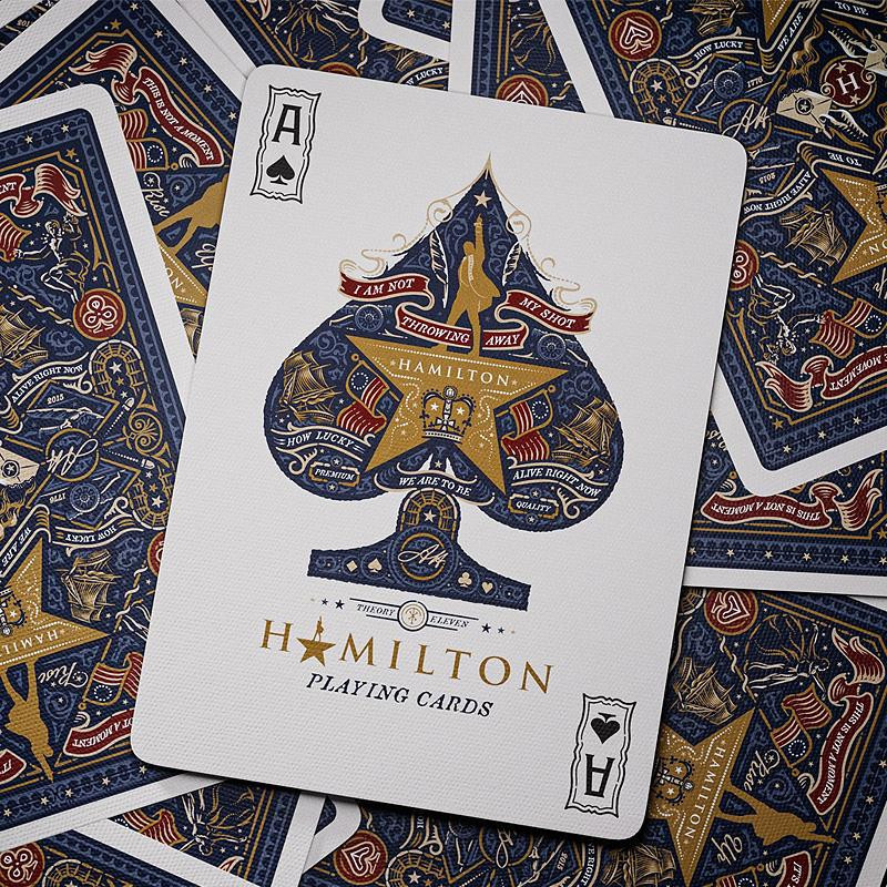 Dos de cartes Hamilton au design d'époque